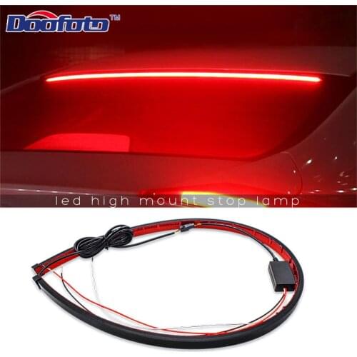 1000mm Auto High Mount Brake Stop Lights Car Styling Accessories Additional Brake Lamp Warning Turn Signal LED Strips Waterproof