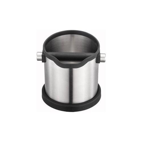 1800ml Stainless Steel Coffee Grind Anti Slip Knock Box Waste Bin with Detachable Knock Bar Barista Espresso Grind Container