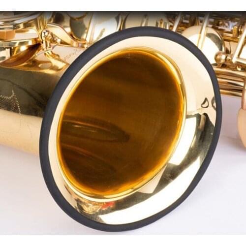 2Pcs Rubber Protector Saxophone Mute Ring Sax Silencer for Soprano Alto Tenor Sax Trumpet Replacement Parts