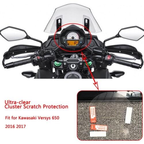 Brand New Clear Cluster Scratch Protection TPU Film Screen Protector For Kawasaki 2016 2017 2018 Versys 650 Versys650 16 17