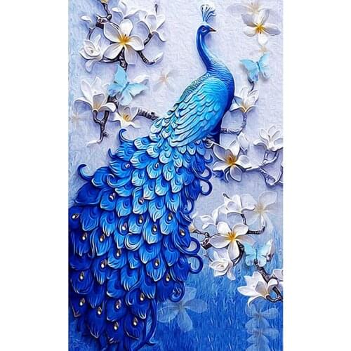 New full square/round AB diamond 5D DIY diamond painting "Peacock" embroidery cross stitch home decoration painting
