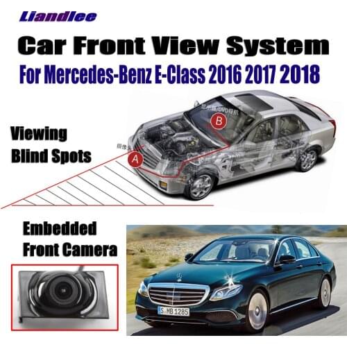 Car Front LOGO Grill Camera For Mercedes Benz E-Class 2016 2017 2018 Not Reverse Rearview Parking Camera Wide Angle