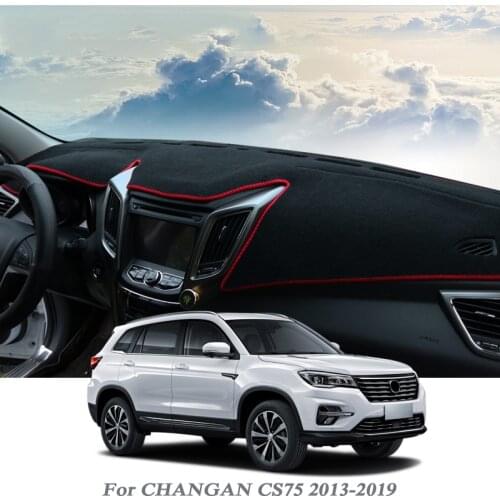 Car Styling Dashboard Protective Mat Shade Cushion Pad Rose Carpet For CHANGAN CS75 2013-2019 LHD Auto Accessory