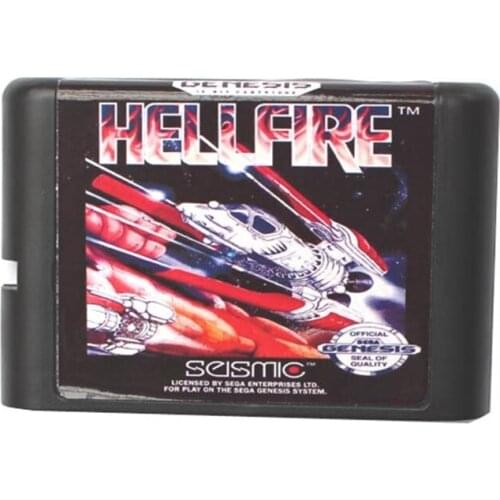 Hell Fire 16 bit MD Game Card For Sega Mega Drive For Genesis