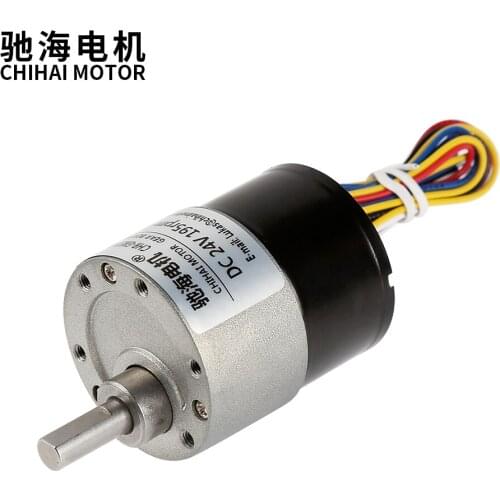 Chihai MotorCHR-GM37-BLDC3525 37mm Diameter Gearbox Low noise Long life High Torque 12v 24v Brushless DC Gear Motor Silent bldc