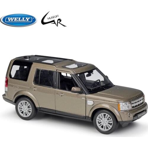 Welly 1:24 Model Car Diecast Classic Alloy Car Display Land Rover Discovery 4 Off-Road Metal Toy Children Gifts Collection