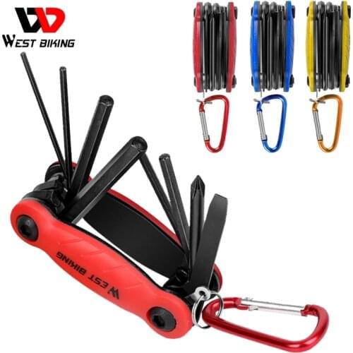 WEST BIKING Multitool Bicycle Repair Tools 11 In 1 Chain Hex Spoke Wrench Screwdriver Kit Set Road MTB Bike Cycling Multi Tools