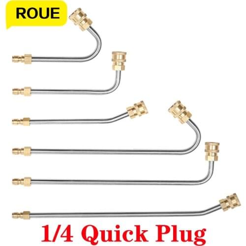 High-Pressure Cleaner Nozzle Metal Spray Gun Cleaning 17cm 35cm Rod for 1/4" Quick Plug Connect for Roof Garden Floor Cleaning