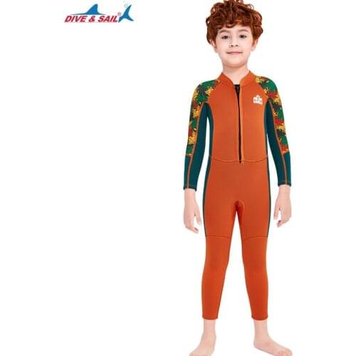 New 2.5MM Neoprene Full-body Scuba WetSuits For Boy Children Anti-UV Keep Warm Snorkeling Diving Suits Surfing SwimWear JumpSuit