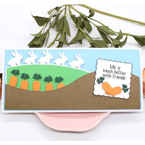 Easter Slimline Borders Metal Cutting Dies Stencils for DIY Scrapbooking Decorative Embossing DIY Paper Cards