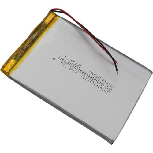 XINJ 3.7V 2000mAh Li Polymer LiPo Battery 306080 For E-book Power bank Portable TV Video player Plate PAD MID Portable Tablet PC