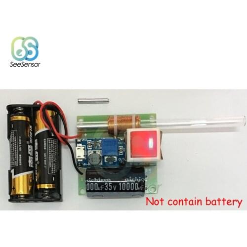 Primary Electromagnetic Gun Module Scientific Experimental Model Electromagnetic Gun Charging Module Range 5M DIY Kit/Finished