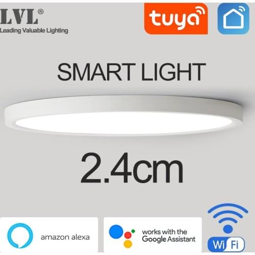 LED Smart Panel Light WiFi App Voice Control Work With Google Home Alexa Echo Ultrathin Surface Mounting LED Panel