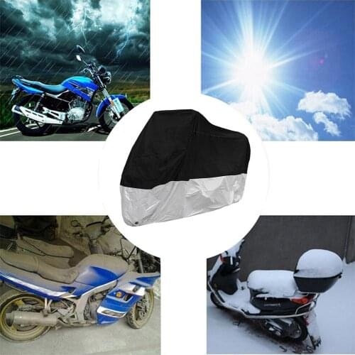 Outdoor Motorcycle Cover Universal Cloth UV Protector Scooter All Dustproof Waterproof Prevent Snow Bike Motor Cover M-4XL