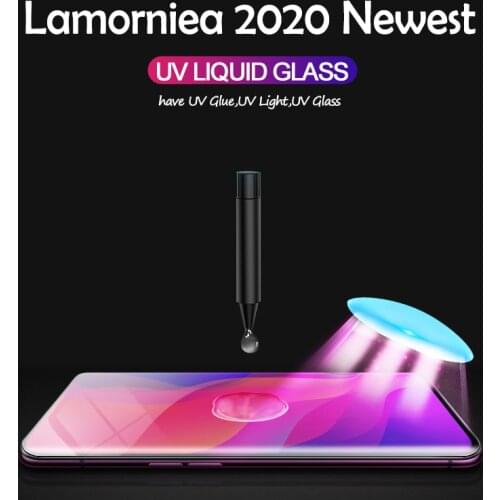 UV Liquid Note 10 20 Full Glue Tempered Glass For Samsung Galaxy S8 S9 S10 S21 S20 FE Ultra Note 8 9 S21 Plus Screen Protector