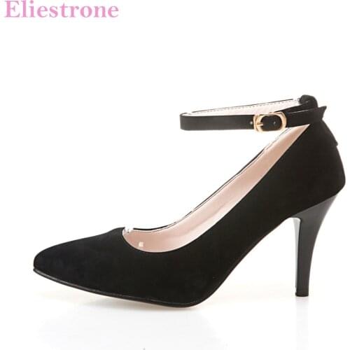 Brand New Hot Sales Fashion Black Apricot Women Nude Pumps High Heels Lady Evening Shoes HS293 Plus Big Small Size 10 31 45 47