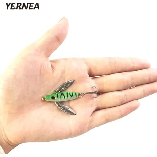 Yernea 1pcs/lot 5cm Winter Fishing Lure Ice Fishing Jig Bait Carp high quality hooks Lead Hard Baits Lure Fishing Bait Tackle