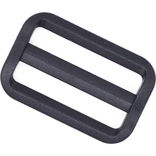 10pcs Plastic Tri Glides Slide 3 Bar Rectangle/Square Adjuster Buckle For Leather Craft Bag Shoulder Strap Belt Webbing 2-5cm