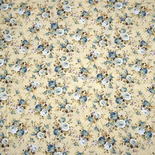 2020 pretty blue flower cotton fabric home textile tilda patchwork quilting clothing dress sewing bedding 1M