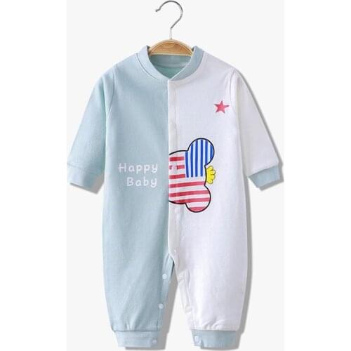 2021 Cheap Cotton Newborn Baby Rompers Full Sleeve Baby Clothing One Piece Autumn Unisex Baby Girls Boys Jumpsuits Clothes
