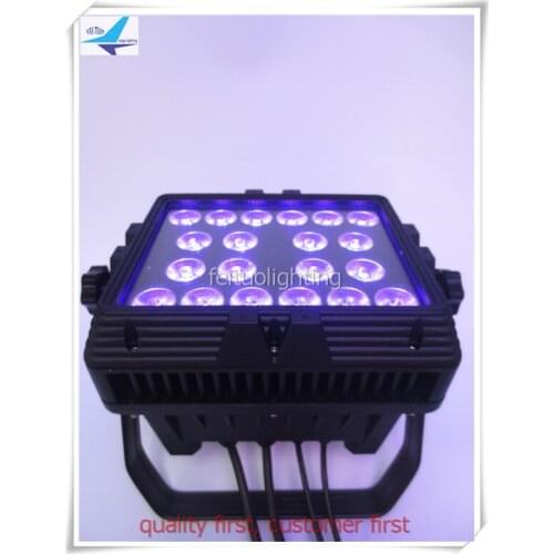 8/set)Architectural lighting 20x18w 6 in 1 rgbwauv led wall washer outdoor led flood light