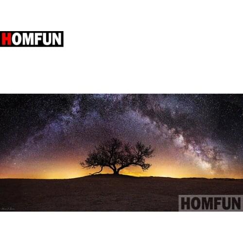 HOMFUN Full Square/Round Drill 5D DIY Diamond Painting "Landscape tree" 3D Embroidery Cross Stitch 5D Decor Gift A16174