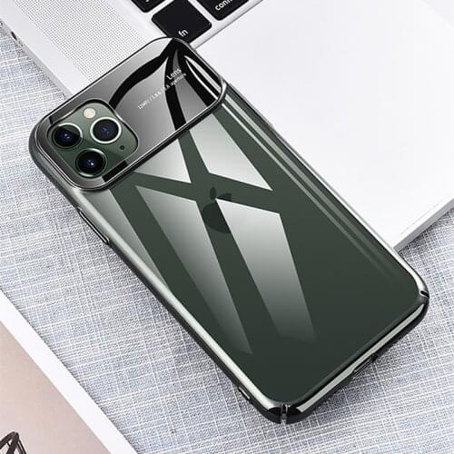 KUULAA For iPhone 11 Pro Max Case Luxury Mirror Glass Phone Case iPhone 11 ProMax Shockproof Hard Cover For iPhone 11
