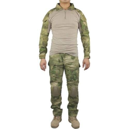 FG Color Tactical CQC Gen2 Airsoft Military Army Combat BDU Uniform Shirt With Pants Set Camouflage Outdoor Paintball Hunting