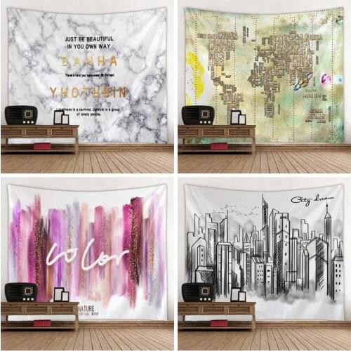 Creative 3D Printing Modern Concise Pattern Tapestry Wall Hanging Wall Art For Home Decoration Living Room Bedroom Wall Art