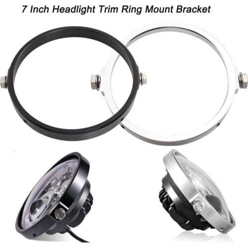Motorcycle Bike Round Headlight Adapter Ring Mount For Harley Honda 7" Headlight Housing Headlamp Trim Ring Mount Bracket
