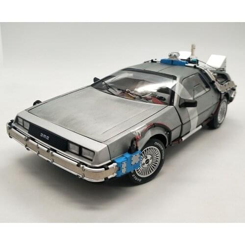 1/18 Scale for Hot Back To The Future Time Machine Ultimate Elite Edition BCJ97 Models Diecast Toys Hobbies Collection Gifts