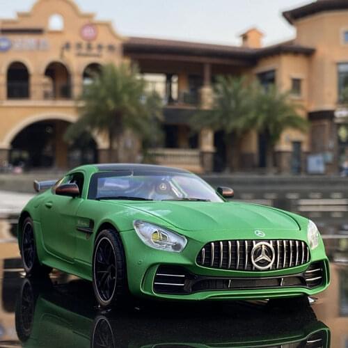 1:32 AMG-GTR Sports Car Alloy Car Model Diecasts & Toy Vehicles Metal Car Model Collection Simulation Sound Light Kids Toys Gift