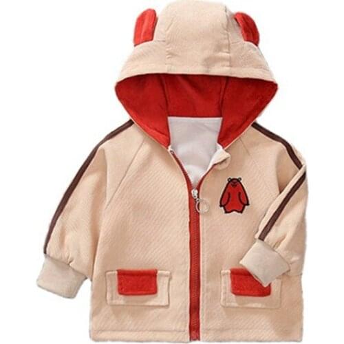 Fashion Spring Autumn Toddler Casual Clothing Kids Infant Hooded Jacket Children Cartoon Clothes Boys Baby Girls Novelty Costume
