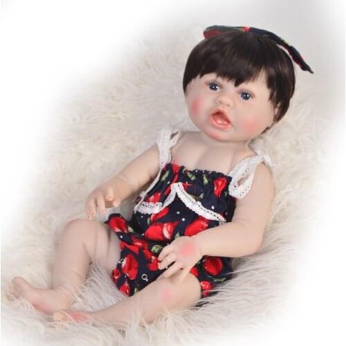 57CM Full Body Soft Silicone Girls Reborn Baby Doll Bathe Toys Lifelike Princess Girl Dolls Bebes Reborn Boneca Menina Real