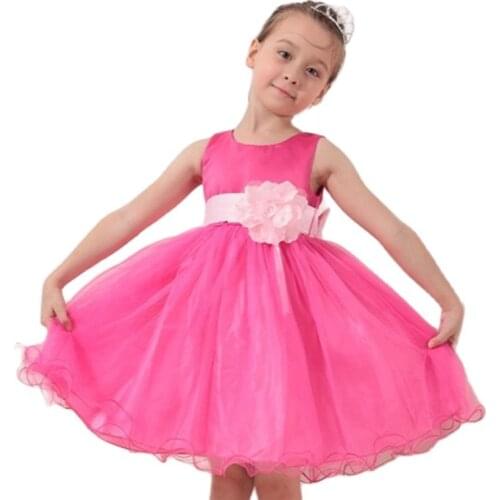 Europe And USA Noble Princess Dress Flower Girls Dress Wedding Dress Pettiskirt For Girls High Quality Robe