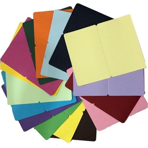 10pcs Blank cards color foldable greeting DIY dress up 15x10cm Blessing flower shop message card