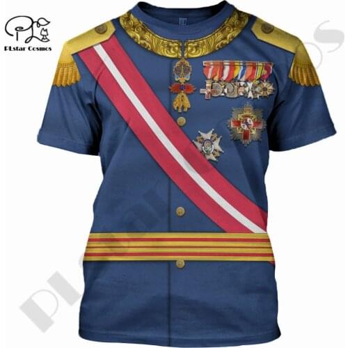 PLstar Cosmos 3DPrint Newest History Knight Royal Cosplay Art Unique Man/Woman Harajuku Streetwear Casual T-Shirt Short Sleeve 1