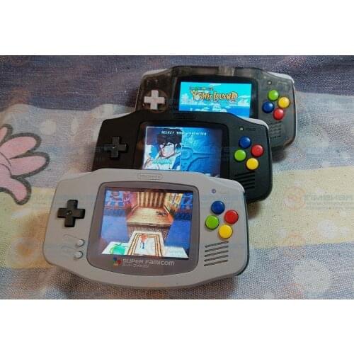 Raspberry Pi 3.2 inch LCD gameboy handheld video game console GBA Classic collection RUN 3D GAMES it need 15 days for booking