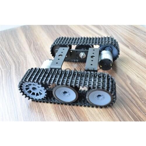 Aluminum alloy tank robot chassis 12V SN5000 tracked car DIY arduino