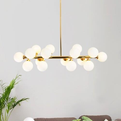 Modern Pendant Lights led Magic bean Hanglamp Globe Glass Ball pendant lamp home lighting Fixtures indoor luminiare nordic lamps