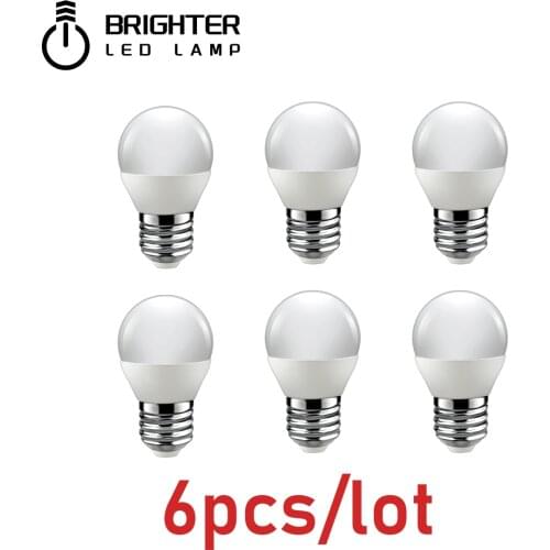 LED Bulb for Home Decoration Office G45 5W 7W E14 E27 3000K/6000K Lampada 6pcs/lot 220V-240V LED Lamp Bombillas