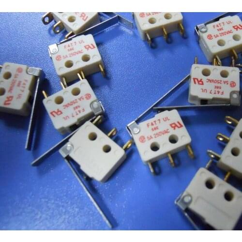 [VK] original Borgess F4T7 series F4T7 UL 58E 5A 250VAC 250V F4T7Y1 subminiature micro limit switch With rod Without a rod