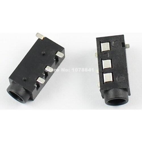 10pcs 3.5mm Female Audio Connector 4 Pin SMT Stereo Phone Jack PJ3020D