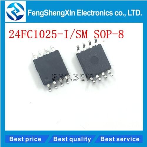 10pcs/lot 24FC1025 24FC1025-I/SM IC EEPROM 1MBIT 1MHZ SOP-8