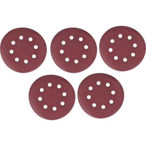 25pcs 5 Inch Sanding Discs 125mm 8 Hole Sandpaper 800 1000 1200 1500 2000 Grit