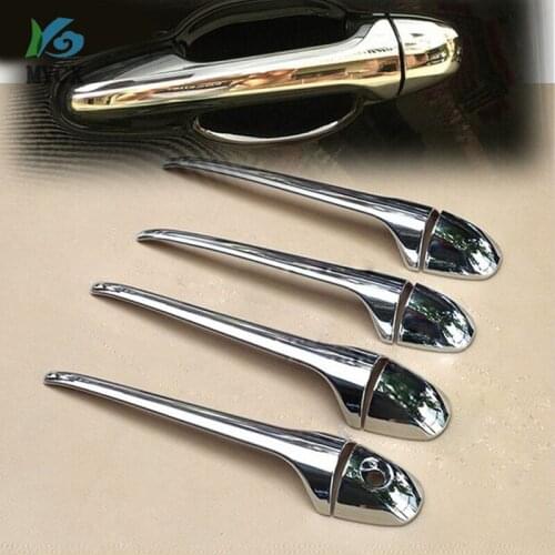 ACCESSORIES FIT FOR TOYOTA HIGHLANDER KLUGER 2014 2015 2016 CHROME DOOR HANDLE COVER CATCH TRIM MOLDING OVERLAY CAP