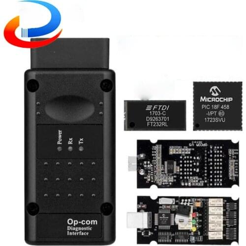 Op com V1.65 V1.78 V1.99 with PIC18F458 FTDI op-com OBD2 can be flash update/V1.99 Auto Car Diagnostic CAN BUS V1.7 Vlinker MC