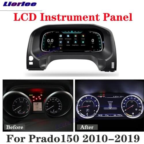 Auto Accessories LCD Instrument Panel Cluster For Toyota Prado 150 2010-2018 2019 Car Android GPS Navigation Dashboard Refit