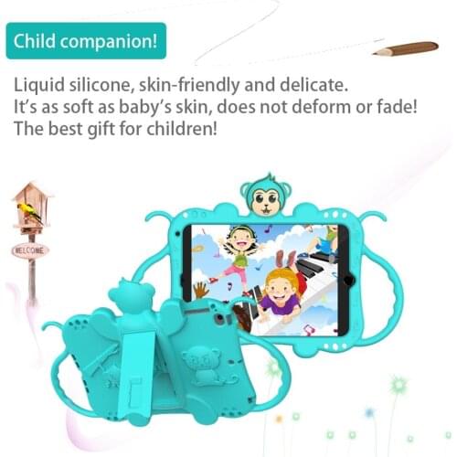 Tablet Case For iPad mini 2019 / mini 5 Cute Cartoon Silicone Kids tablets Cover For iPad mini 123 Coque For iPad mini 4 fundas