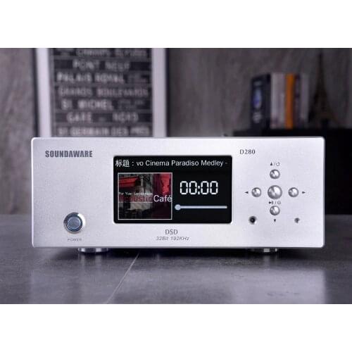 Soundaware D280 Hifi Affordable Network Digital Transport Femto Clock High Performance Sound Source FPGA Music Player DSD PCM